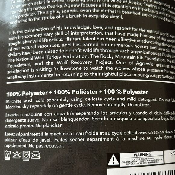 NWT‎ Heartland Plush wolf Wolves 50” x 60” Throw Fur Soft Warm Blanket. - Picture 5 of 5